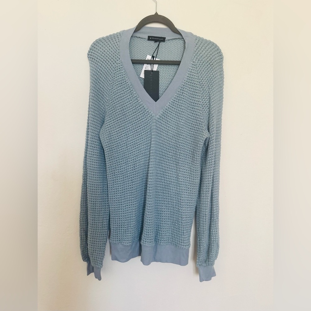NWT Gibsonlook Courtside Open Stitch Knit Sweater Oversized